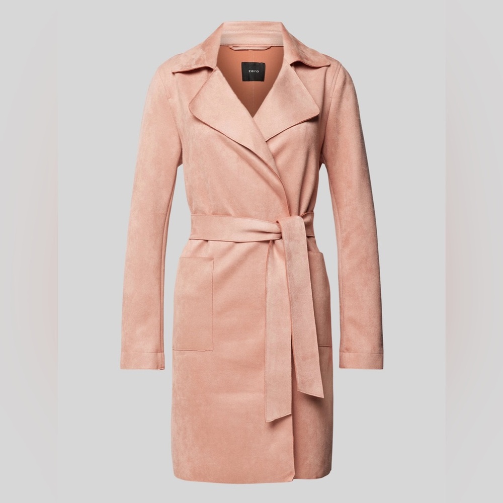 ZERO Coat in Leather Optik, Size 38 (M) in rosé